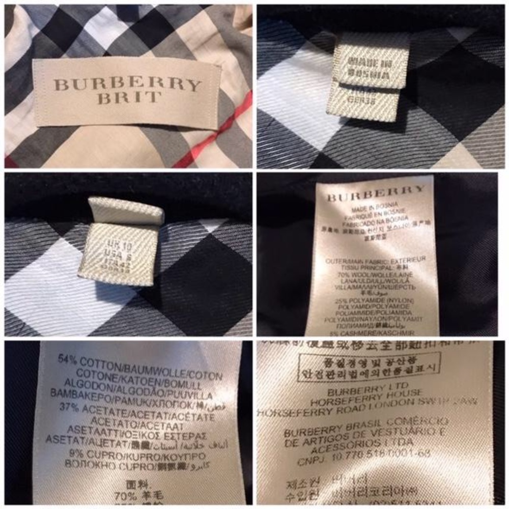 SOLD !!!! BURBERRY Wool & Cashmere Coat - Picture 8 of 8